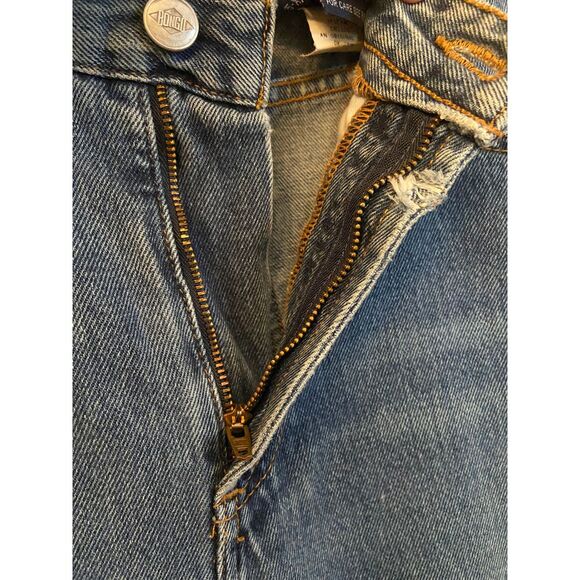 Vtg Bongo Original Slim High‎ Rise Distressed Jeans 90s sz 5 SEE DESCRIPTION - Picture 8 of 14